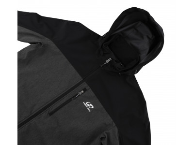 Mens mountain and trekking jacket BROLIN LITE anthracite/dark gray mel