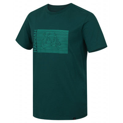 Mens city short sleeve T-shirt CASTOR evergreen