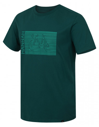Mens city short sleeve T-shirt CASTOR evergreen