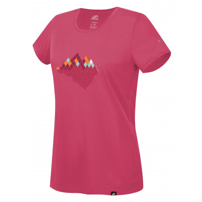 Ladies mountain and trekking short sleeve T-shirt COREY II honeysuckle