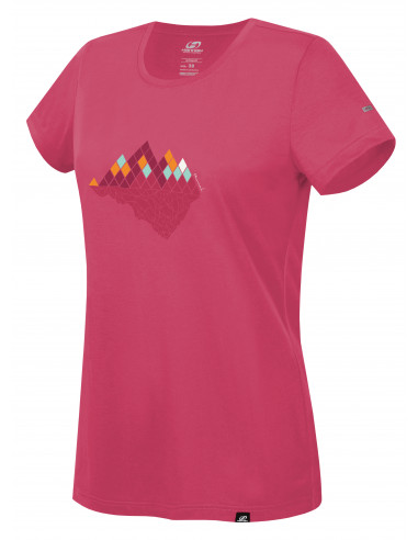 Ladies mountain and trekking short sleeve T-shirt COREY II honeysuckle
