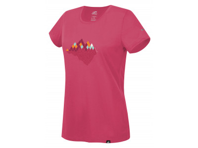 Ladies mountain and trekking short sleeve T-shirt COREY II honeysuckle
