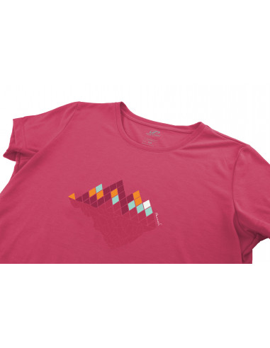 Ladies mountain and trekking short sleeve T-shirt COREY II honeysuckle