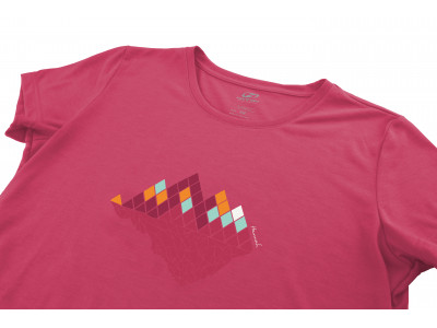 Ladies mountain and trekking short sleeve T-shirt COREY II honeysuckle