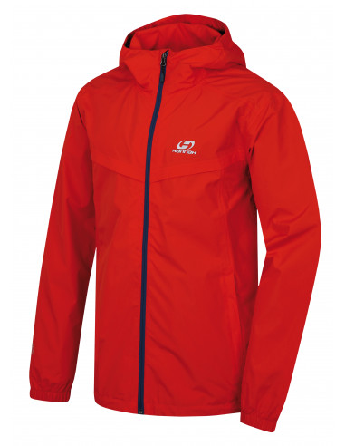 Mens mountain and trekking jacket DARNELL cherry tomato