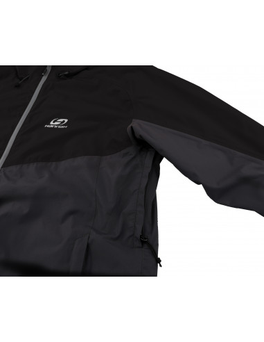 Mens mountain and trekking jacket FELDER II anthracite/dark shadow