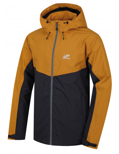 Mens mountain and trekking jacket FELDER II golden yellow/dark shadow