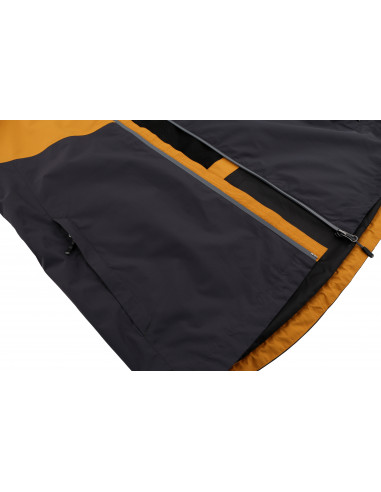 Mens mountain and trekking jacket FELDER II golden yellow/dark shadow