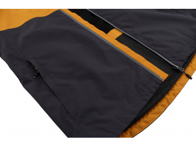 Mens mountain and trekking jacket FELDER II golden yellow/dark shadow
