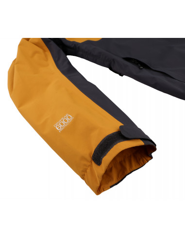 Mens mountain and trekking jacket FELDER II golden yellow/dark shadow