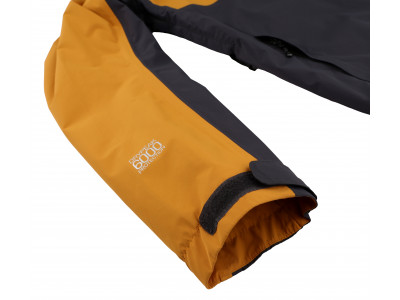 Mens mountain and trekking jacket FELDER II golden yellow/dark shadow