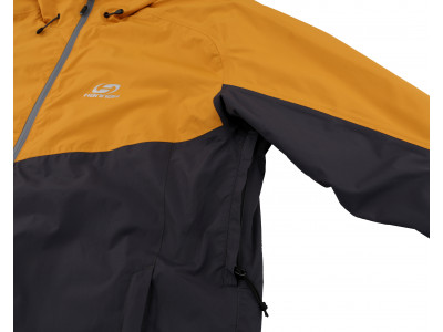 Mens mountain and trekking jacket FELDER II golden yellow/dark shadow