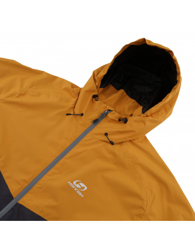 Mens mountain and trekking jacket FELDER II golden yellow/dark shadow