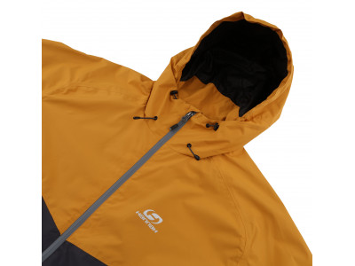 Mens mountain and trekking jacket FELDER II golden yellow/dark shadow