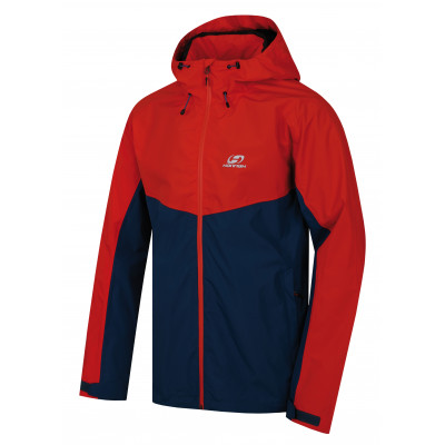 Mens mountain and trekking jacket FELDER II cherry tomato/moroccan blue