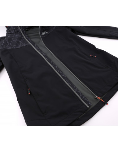 Ladies mountain and trekking jacket FRIDA LITE anthracite