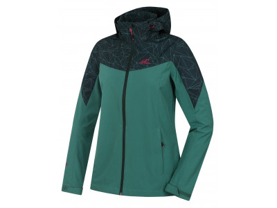 Sieviešu pārgājienu jaka FRIDA LITE egles/čiekuru zaļš