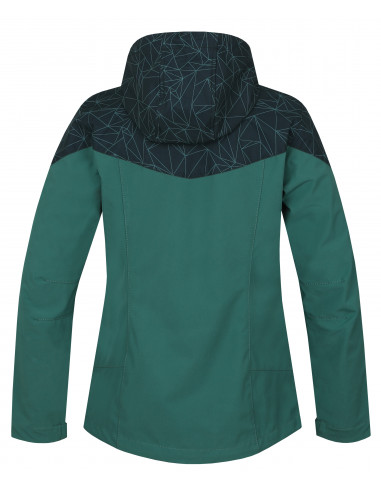 Ladies mountain and trekking jacket FRIDA LITE fir/green gables
