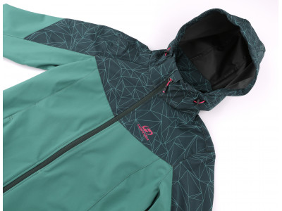 Ladies mountain and trekking jacket FRIDA LITE fir/green gables