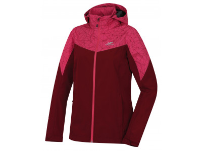 Ladies mountain and trekking jacket FRIDA LITE rhododendron/honeysuckle