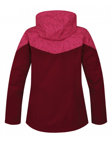 Ladies mountain and trekking jacket FRIDA LITE rhododendron/honeysuckle