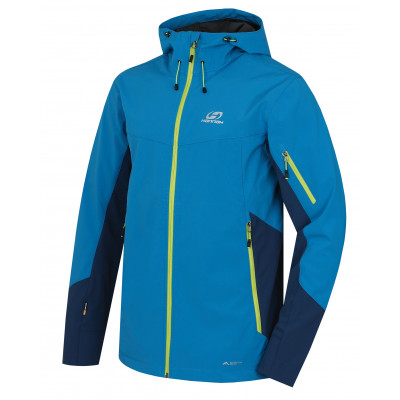 Mens mountain and trekking jacket CHANNER blue jewel/moroccan blue