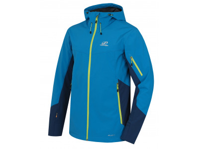 Mens mountain and trekking jacket CHANNER blue jewel/moroccan blue