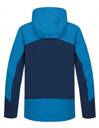 Mens mountain and trekking jacket CHANNER blue jewel/moroccan blue