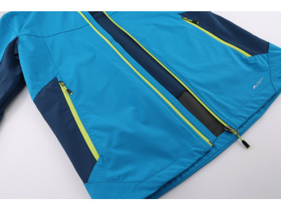 Mens mountain and trekking jacket CHANNER blue jewel/moroccan blue