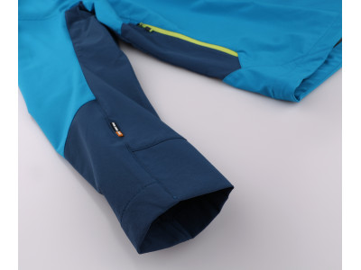 Mens mountain and trekking jacket CHANNER blue jewel/moroccan blue