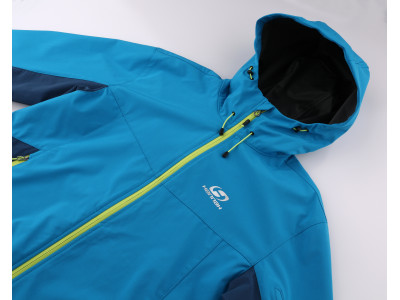 Mens mountain and trekking jacket CHANNER blue jewel/moroccan blue