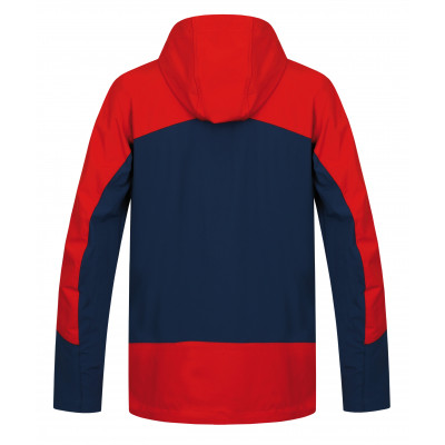 Mens mountain and trekking jacket CHANNER cherry tomato/moroccan blue 2