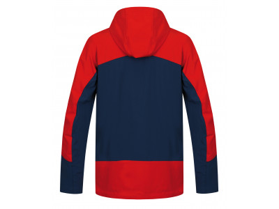 Mens mountain and trekking jacket CHANNER cherry tomato/moroccan blue