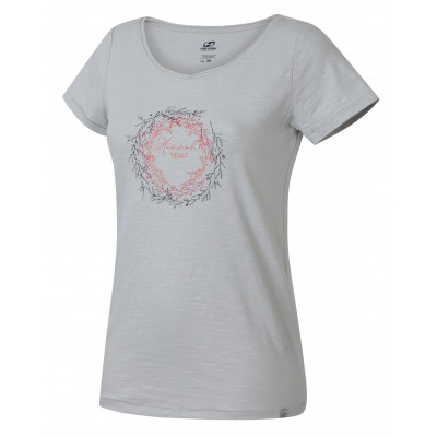 Ladies city short sleeve T-shirt KARMELA glacier gray