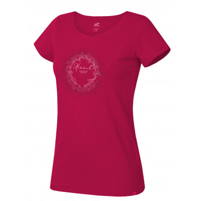 Ladies city short sleeve T-shirt KARMELA virtual pink