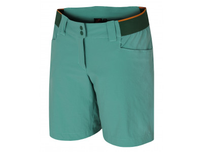 Ladies mountain and trekking shorts LINN green spruce