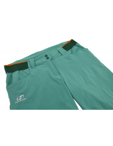 Ladies mountain and trekking shorts LINN green spruce