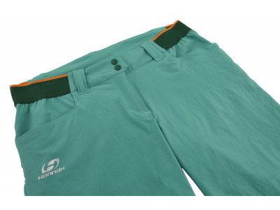 Ladies mountain and trekking shorts LINN green spruce
