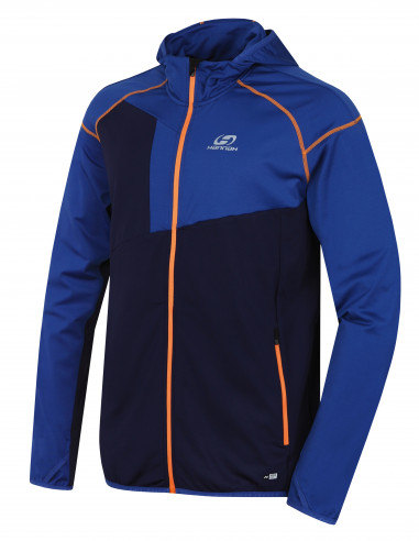 Mens active sweatshirt MANNIX eclipse/blue quartz