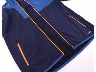 Mens active sweatshirt MANNIX eclipse/blue quartz