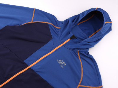 Mens active sweatshirt MANNIX eclipse/blue quartz