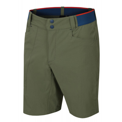 Mens mountain and trekking shorts NAIRI olivine