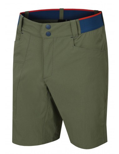 Mens mountain and trekking shorts NAIRI olivine