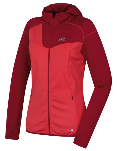 Ladies active sweatshirt ODDA rouge red/cherries jubilee II