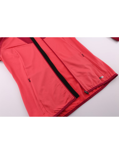 Ladies active sweatshirt ODDA rouge red/cherries jubilee II