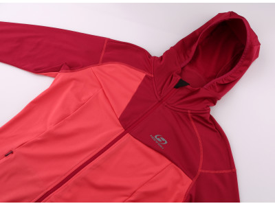 Ladies active sweatshirt ODDA rouge red/cherries jubilee II