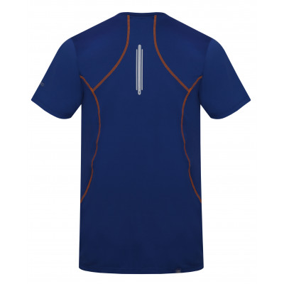 Mens active short sleeve T-shirt PACABA blue quartz (orange) 2