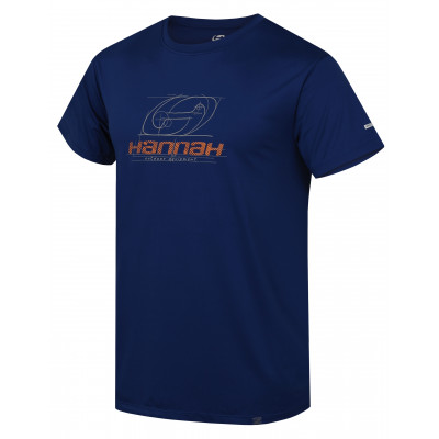 Mens active short sleeve T-shirt PARNELL blue quartz