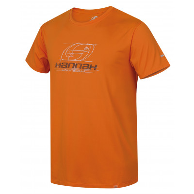 Mens active short sleeve T-shirt PARNELL flame orange