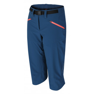 Ladies mountain and trekking 3/4 pants ROW moroccan blue